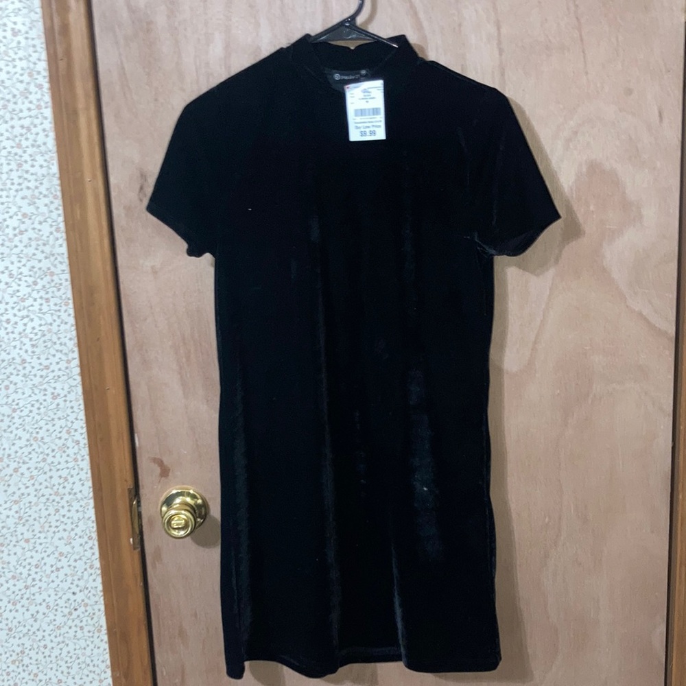 M Black Velvet Dress